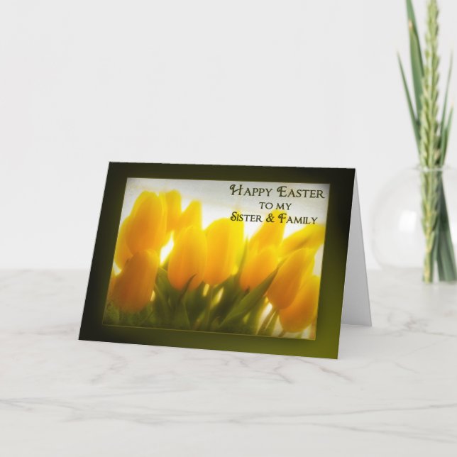 Easter - Sister and family Holiday Card (Front)