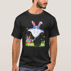 Easter Skate Fish Bunny Egg Hunting Skate Easter S T-Shirt