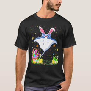 Easter Skate Fish Bunny Egg Hunting Skate Easter S T-Shirt