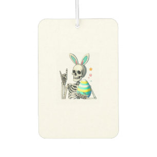 Easter Skeleton Bunny Rock Hand Rocker Boys Kids M Car Air Freshener