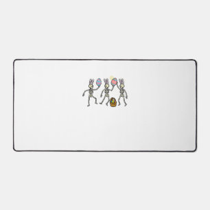 Easter Skeletons Dancing Eggs Funny Bones Men Wome Desk Mat