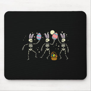 Easter Skeletons Dancing Eggs Funny Bones Men Wome Mouse Mat