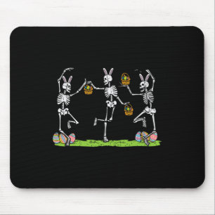 Easter Skeletons Dancing Funny Bunny Bones Women M Mouse Mat