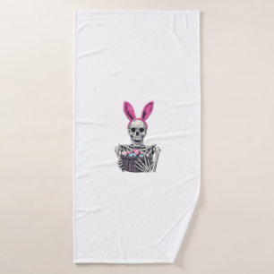 Easter Skull � Funny Bunny Skeleton Bath Towel
