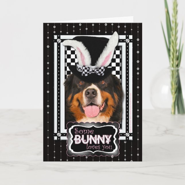 Easter - Some Bunny Loves You - Bernie Holiday Card (Front)
