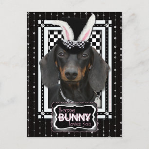 Easter - Some Bunny Loves You - Dachshund Holiday Postcard