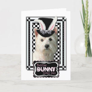 Easter - Some Bunny Loves You - Westie Holiday Card