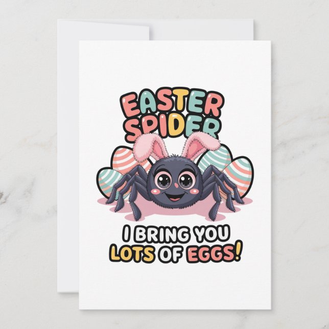 Easter Spider Holiday Card (Front)