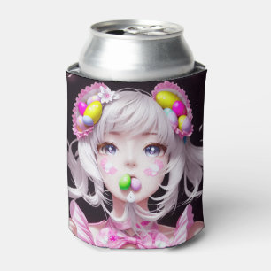 Easter/spring Anime girl Can Cooler