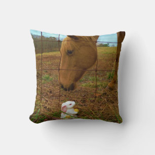 Easter Spring flower Bunny Cushion