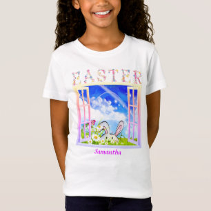 Easter Spring Meadow Window Personalized T-Shirt