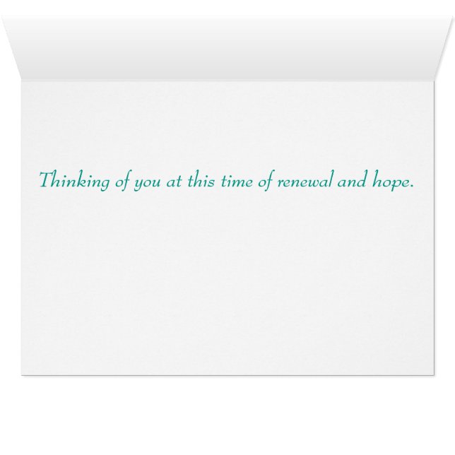 Easter/Spring note card (Inside Horizontal (Bottom))