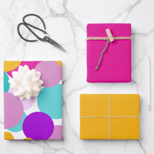 Easter Spring Polka Dots Wrapping Paper Sheet