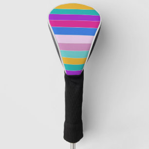 Easter Spring Stripes Golf Head Cover