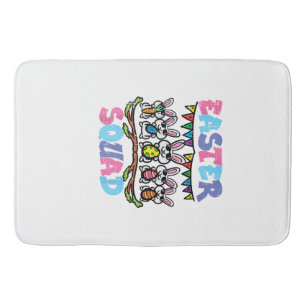Easter Squad Bunnies Family Matching Men Women Kid Bath Mat