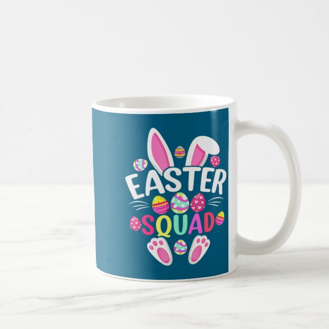 Easter Squad Bunny Ear Eggs Artwork Coffee Mug (Right)