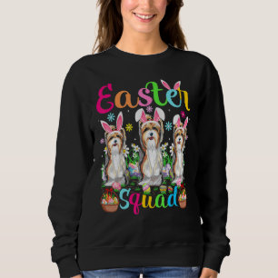 Easter Squad Bunny Ear Yorkshire Terrier Dog Happy Sweatshirt