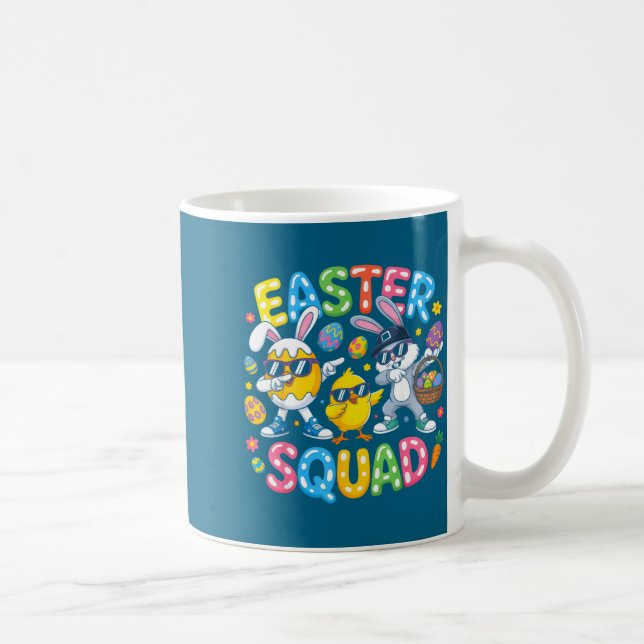 Easter squad bunny egg chick crew matching men coffee mug (Right)