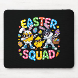 Easter squad bunny egg chick crew matching men mouse mat