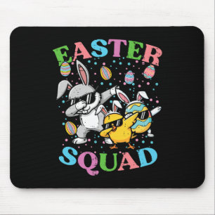 Easter Squad Bunny Egg Chick Dab Crew Matching Men Mouse Mat