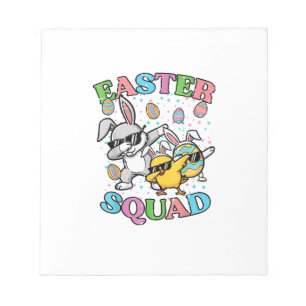 Easter Squad Bunny Egg Chick Dab Crew Matching Men Notepad