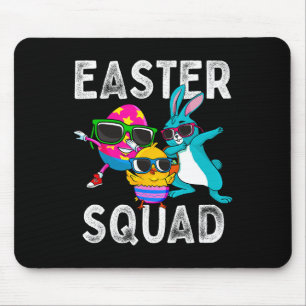 Easter Squad Dabbing Bunny Chick Egg Hunting Match Mouse Mat