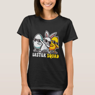 Easter Squad Dabbing Bunny Chick Egg Hunting Match T-Shirt