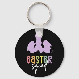 Easter Squad   Easter Egg Hunt Cute Bunny  Key Ring