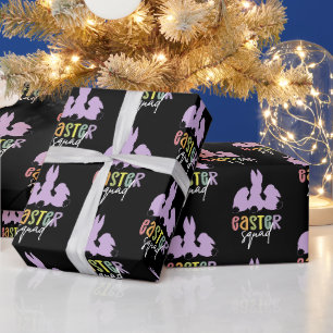 Easter Squad   Easter Egg Hunt Cute Bunny Wrapping Paper