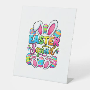Easter Squad Family Matching Couple Easter Men Wom Pedestal Sign