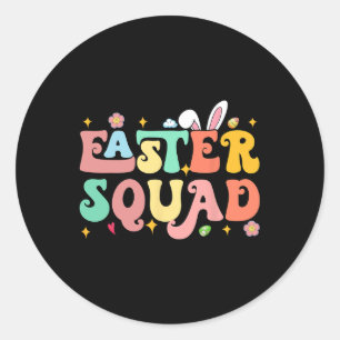 Easter Squad Family Matching Easter Day Bunny Egg Classic Round Sticker