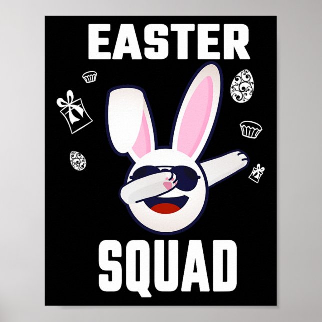 Easter Squad Family Matching Easter Day Group Men  Poster (Front)
