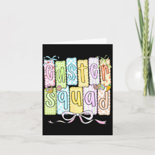 Easter squad family matching funny easter day card