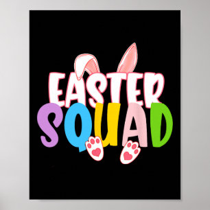 Easter Squad Family Matching Group Easter Egg Hunt Poster