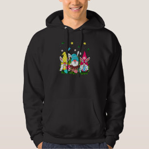 Easter Squad Funny Gnome Bunny Egg Hunting Matchin Hoodie