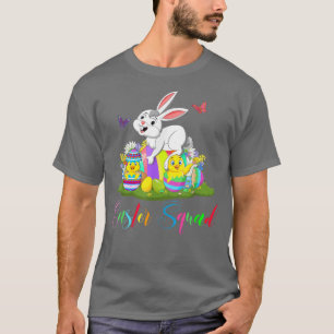 Easter Squad Happy Easter Day Cute Bunny Chicken S T-Shirt