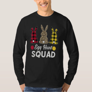 Easter Squad Leopard Easter Bunny Rabbit Egg Hunt T-Shirt