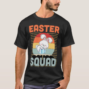 Easter Squad Retro Vintage Style Easter Bunny Rabb T-Shirt