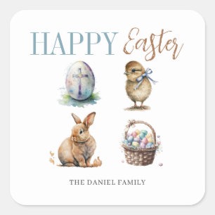 Easter  square sticker