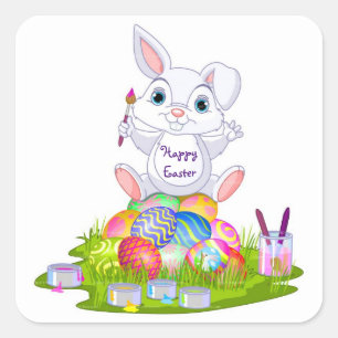 Easter Square Sticker