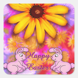 Easter Square Sticker