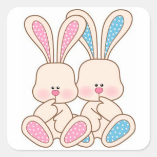 Easter Square Sticker