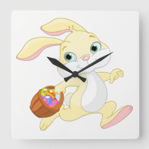 Easter Square Wall Clock