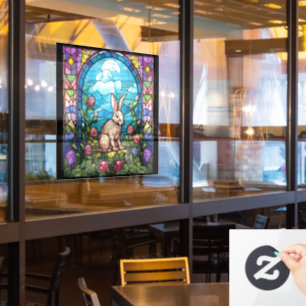 Easter Stained Glass Window Cling
