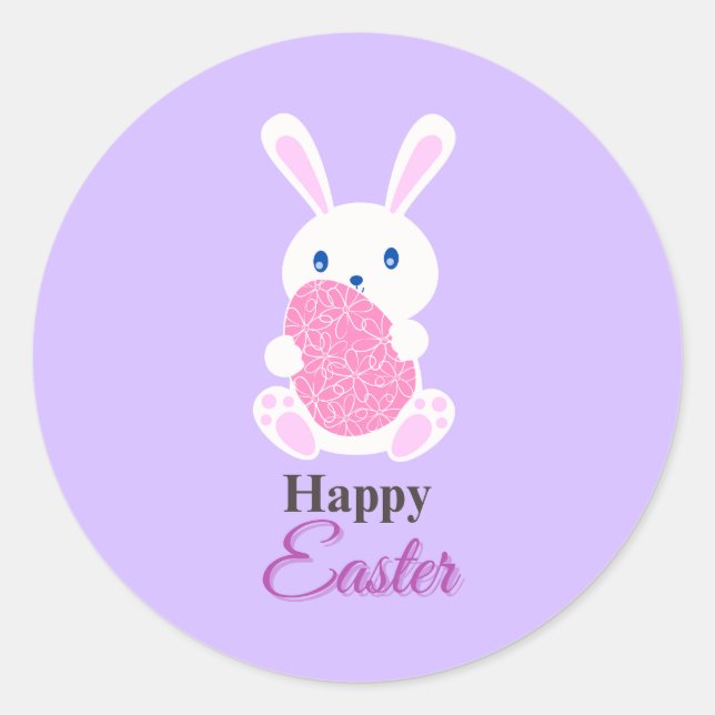 Easter Sticker, Egg  Classic Round Sticker (Front)
