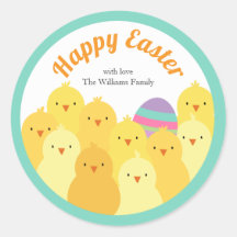 Easter Sticker group of chicks