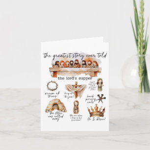 Easter Story The Greatest Story Ever Told Christia Card