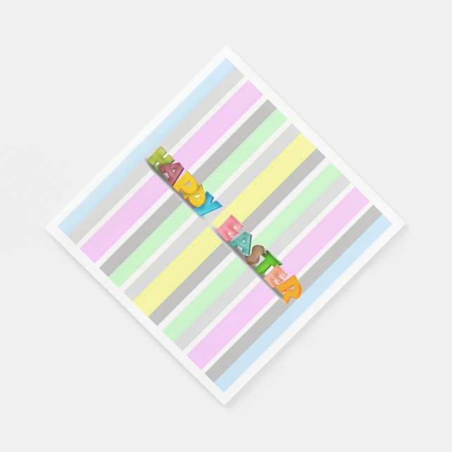 Easter Stripes Napkin (Corner)