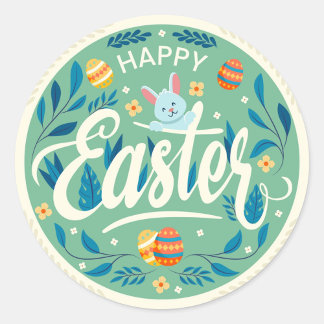 Easter Sunday Classic Round Stickers