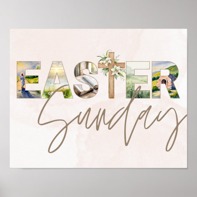 "Easter Sunday" Easter Poster (Front)